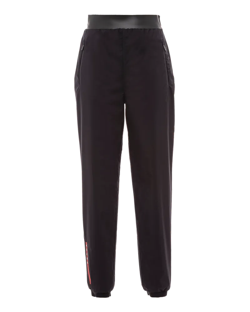 Prada Technische Hose aus Light Re-Nylon Schwarz