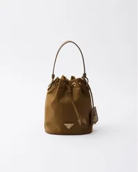 Prada Re-Edition 1978 Mini Bag aus Re-Nylon Korkbeige