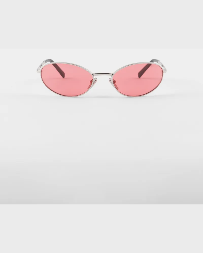 Prada Sonnenbrille mit  Logo Feuerrote