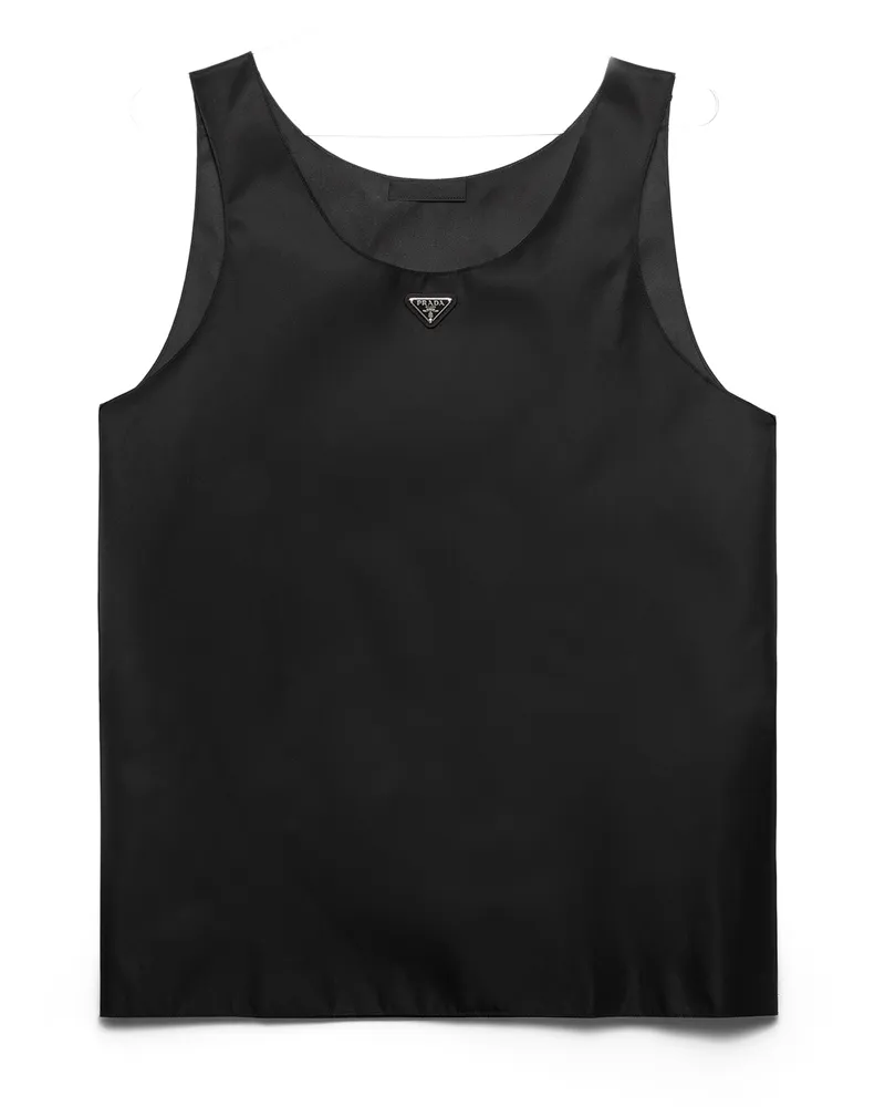Prada Tanktop Aus Re-nylon, Herren, Schwarz, Größe Schwarz