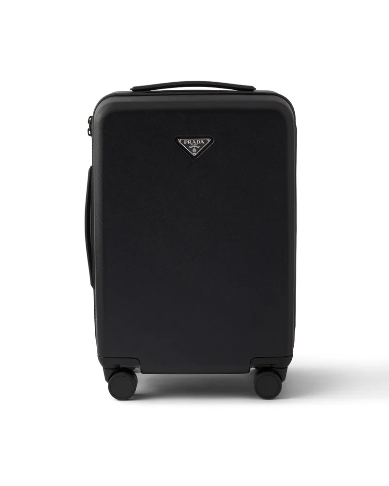 Prada Trolley Aus Polycarbonat, , Schwarz Schwarz