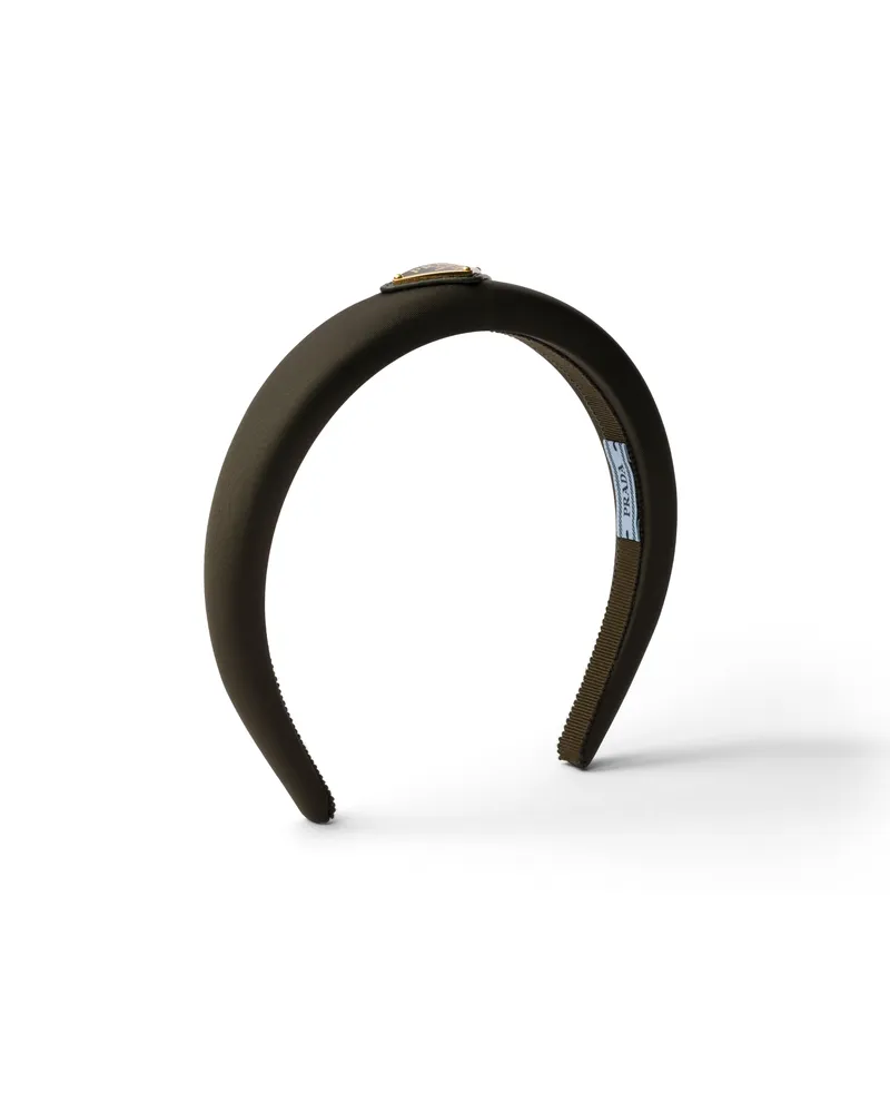 Prada Headband Aus Re-nylon, Damen, Forest Forest