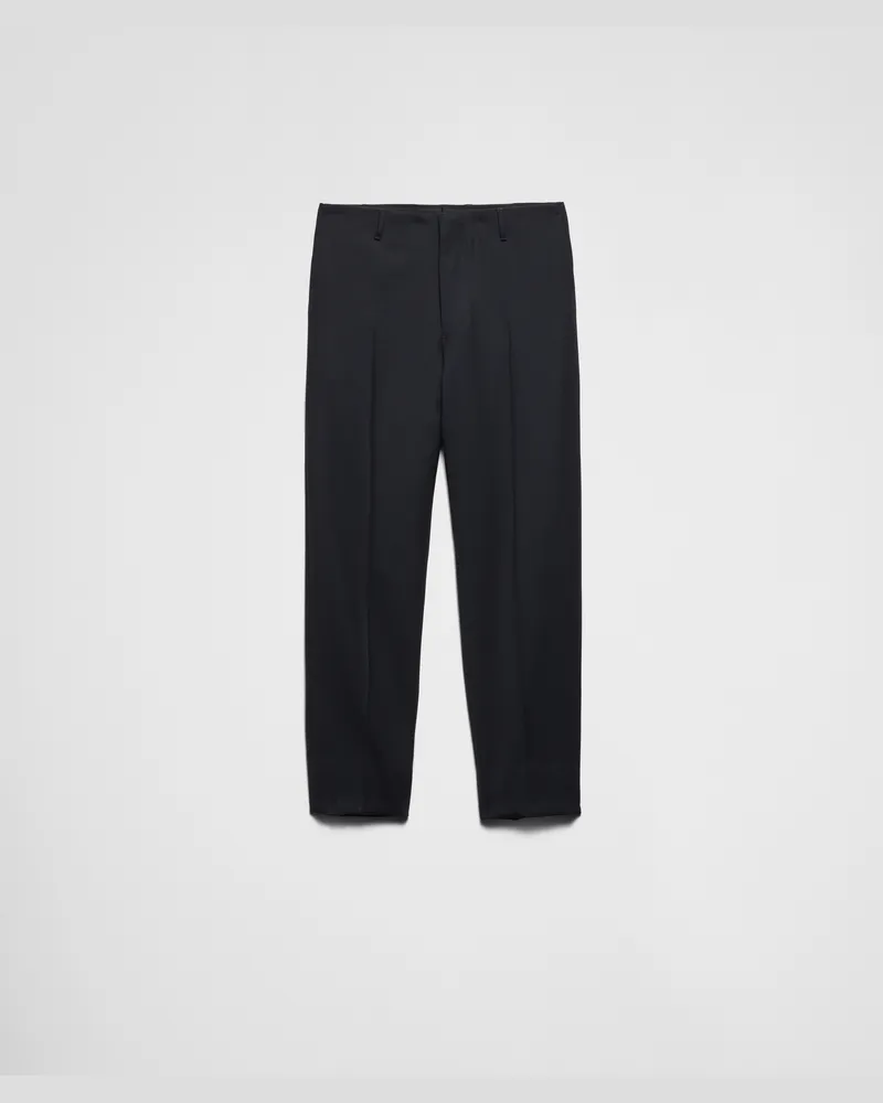 Prada Hose aus Wolle Blau