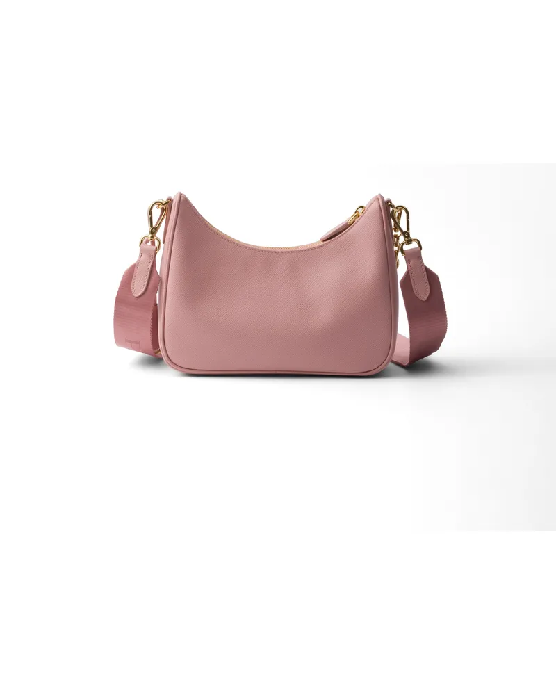 Prada Re-edition 2005 Tasche Aus Saffiano-leder, Damen, Peach 4 Peach