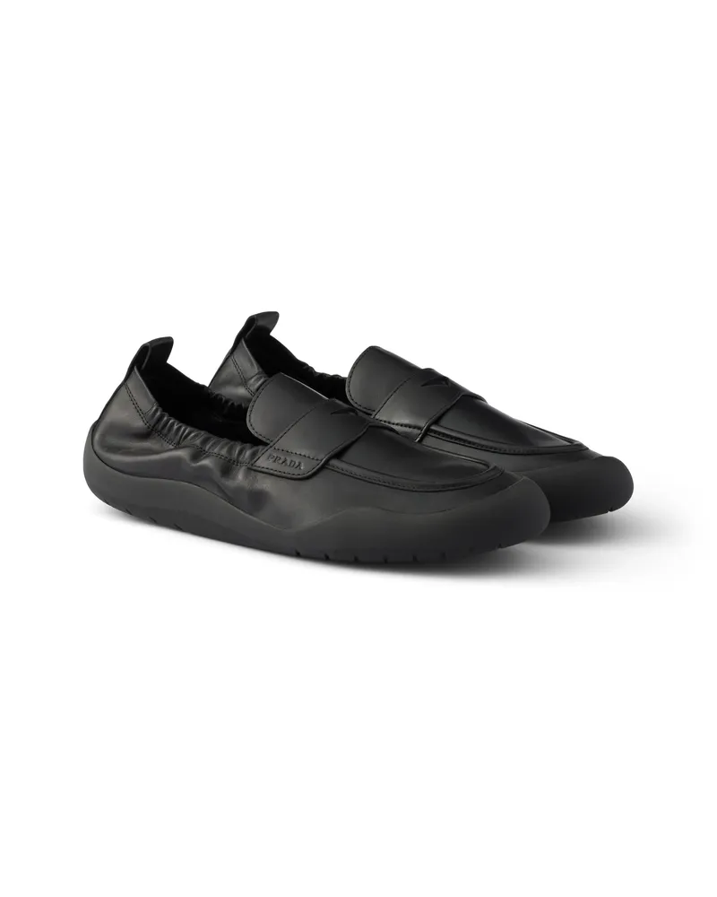 Prada Speedrock Loafer Aus Leder, Herren, Schwarz, Größe 5,5 Schwarz