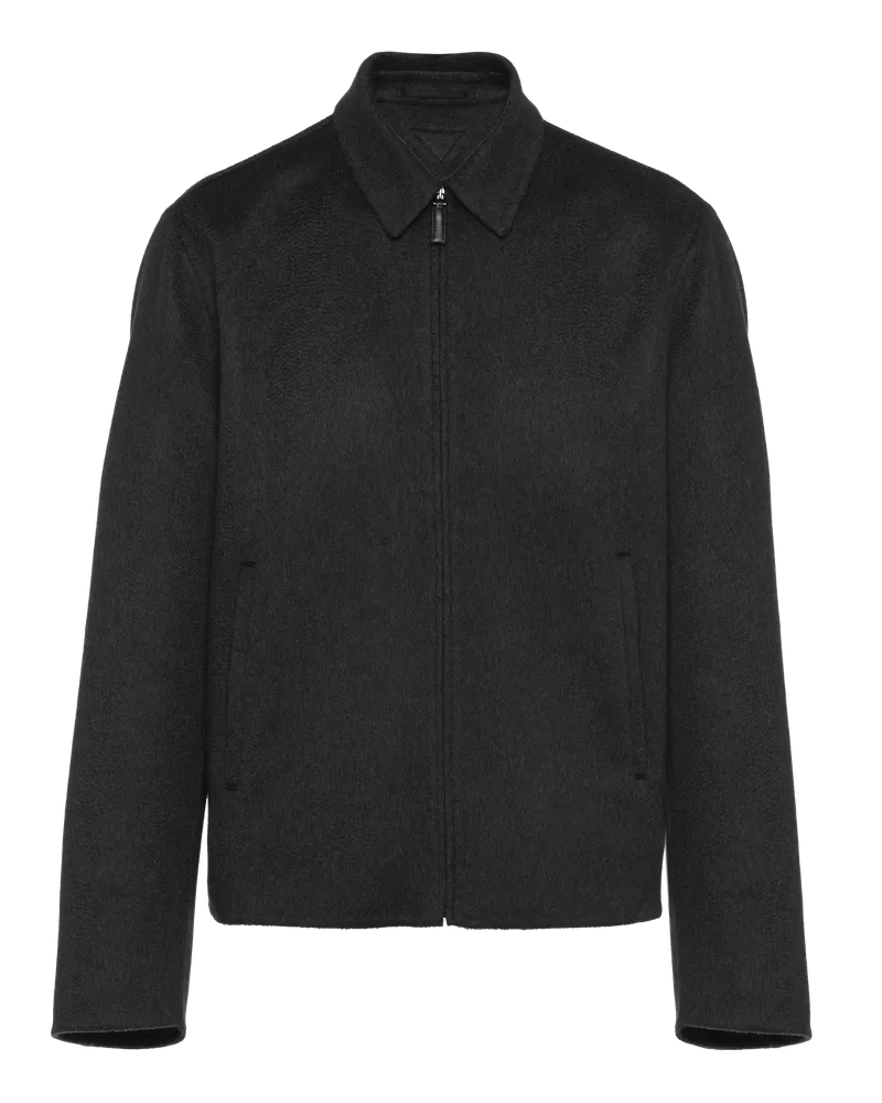 Prada Blousonjacke aus Kaschmir Schwarz
