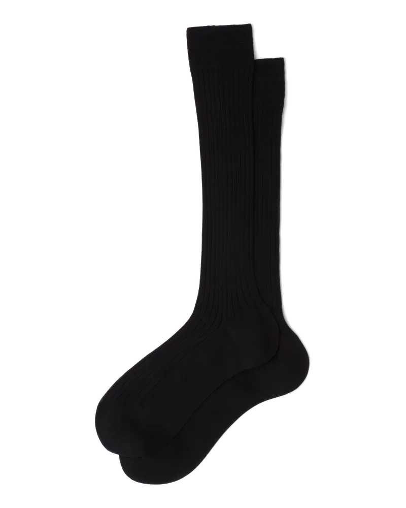Prada Socken aus Baumwolle Schwarz