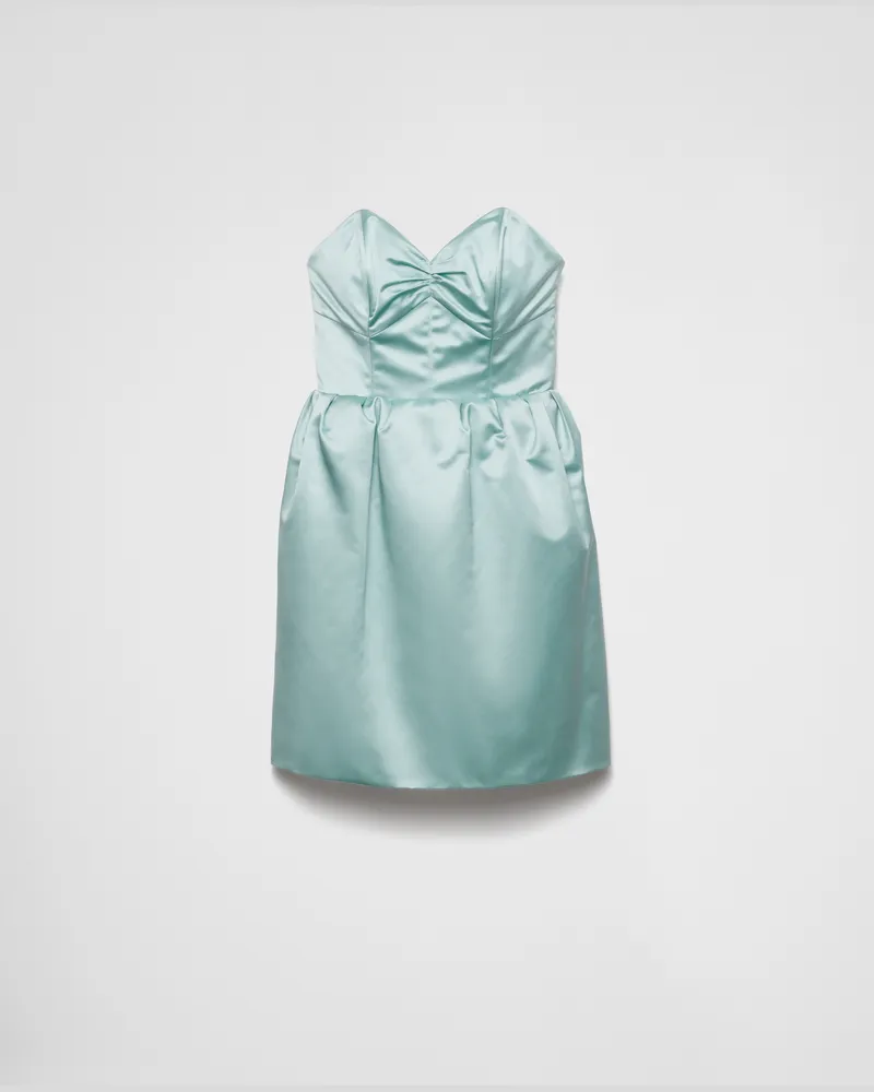 Prada Minikleid aus Duchesse Anis