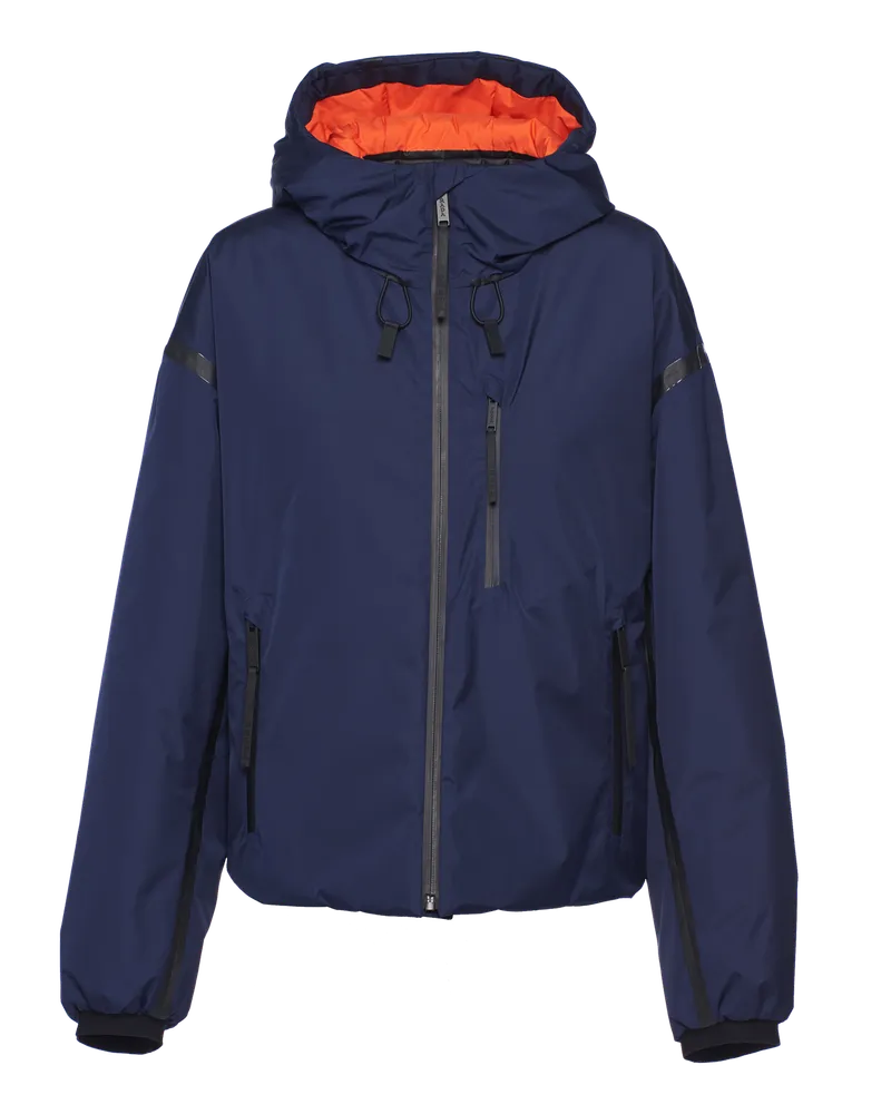 Prada Gepolsterte Jacke aus Extreme-Tex Blau