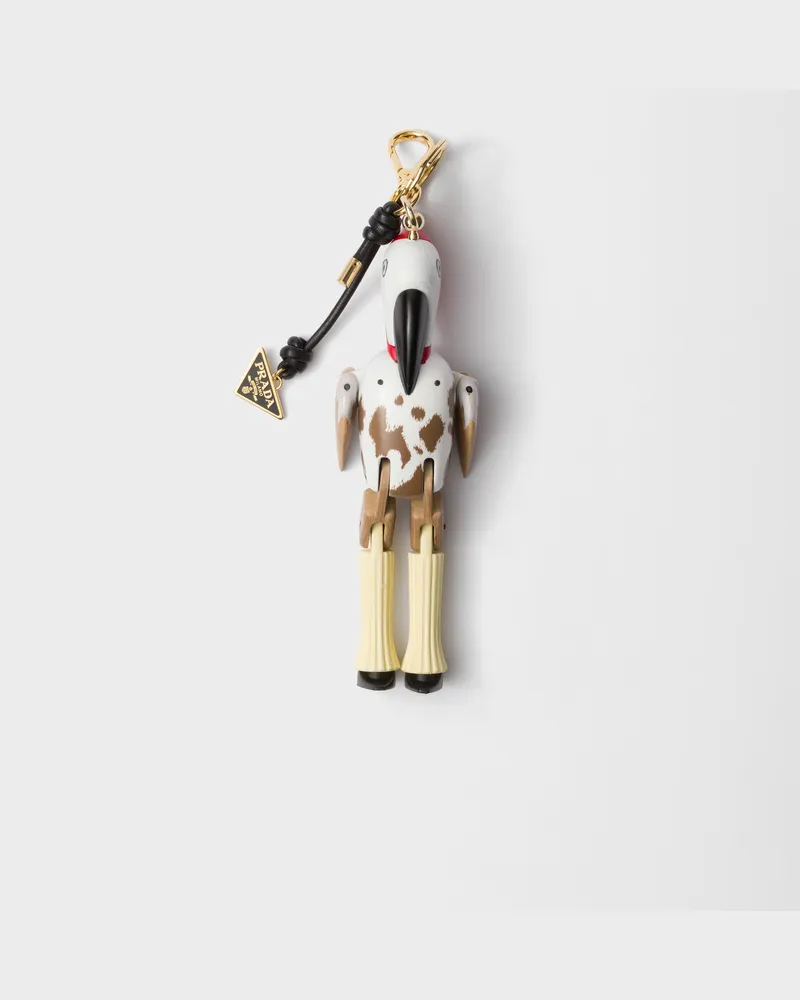 Prada Animal key ring charm with metal ring Bunt
