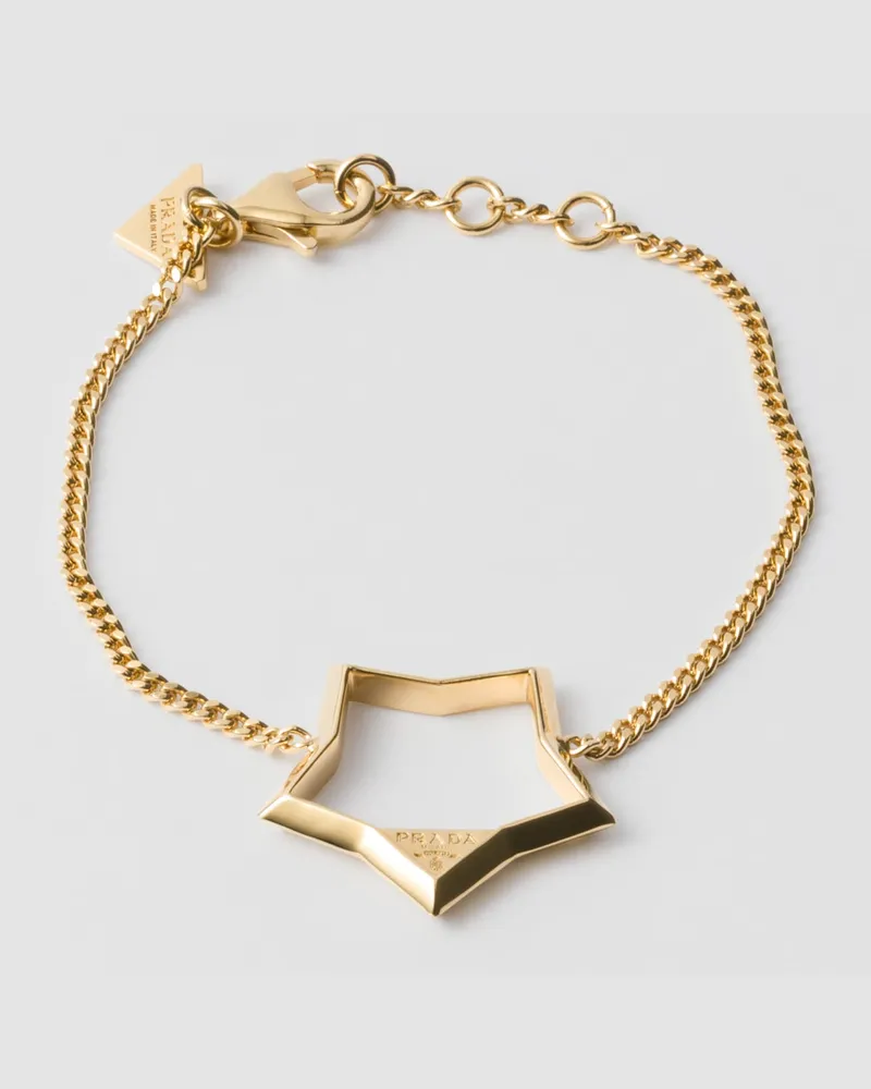 Prada Armband aus Metall Gold