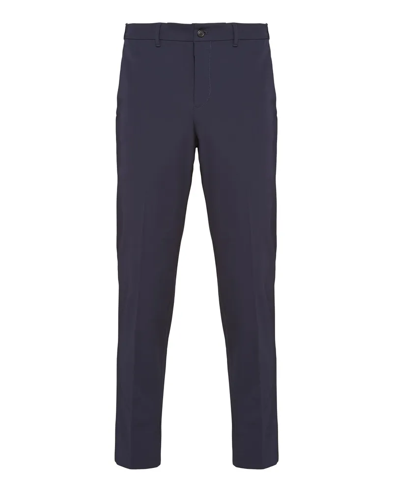 Prada Hose Aus Techno-stretch, Herren, Blau, Größe Blau