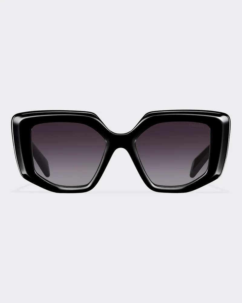 Prada Sonnenbrille mit Triangolo-Logo Gläser