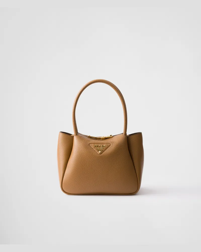 Prada Kleine Tasche aus Leder Karamell