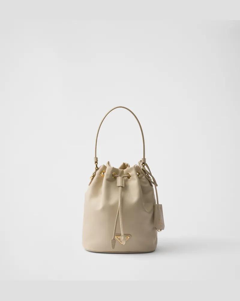 Prada Re-Edition 1978 Mini Bag aus Re-Nylon Wüstenbeige