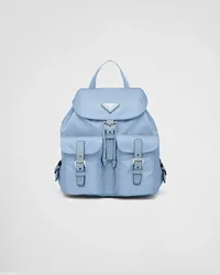 Prada Kleiner Rucksack aus Re-Nylon Hellblau