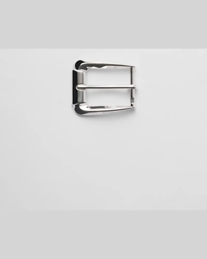 Prada Gürtelschließe aus Metall Silber