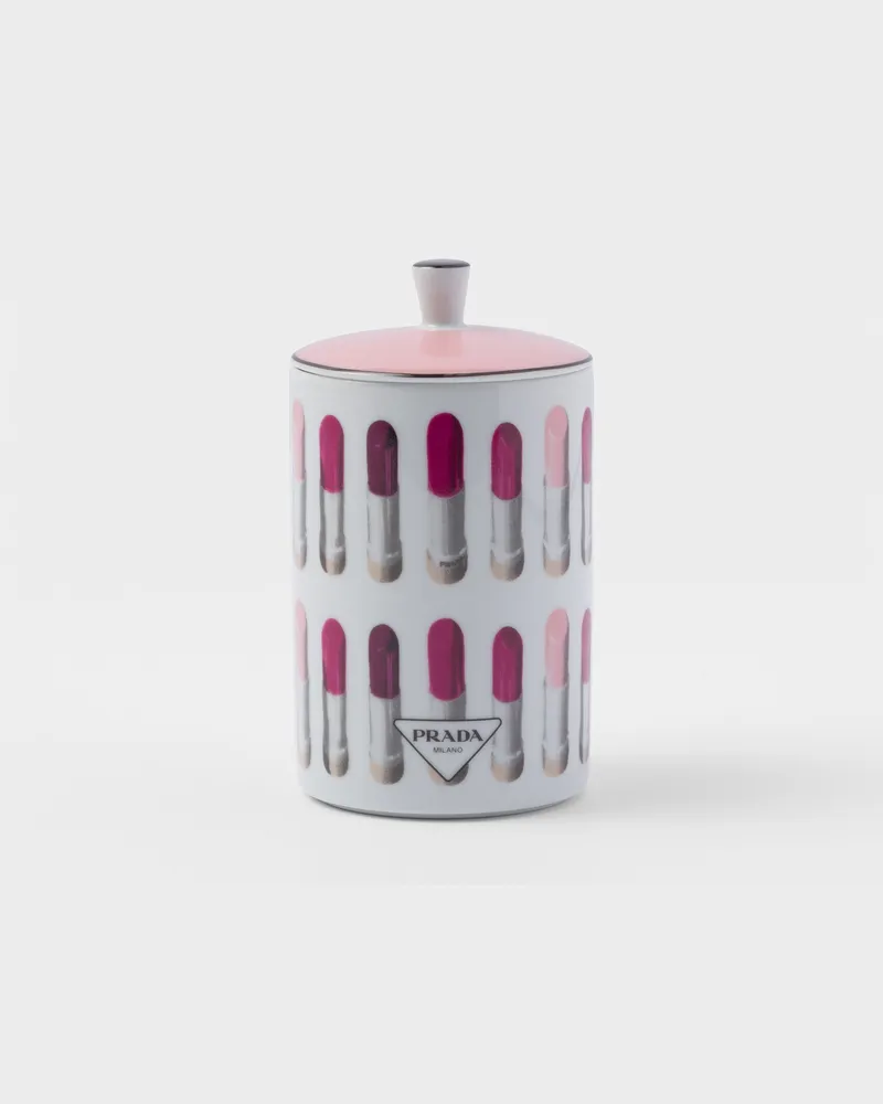 Prada Duftkerze aus Porzellan – Lipstick Weiss