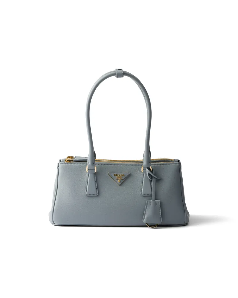 Prada Mittelgroße  Galleria Tasche Aus Leder, Damen, Opal Opal