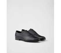 Prada Oxford-Schuhe aus weichem Saffiano-Leder Schwarz