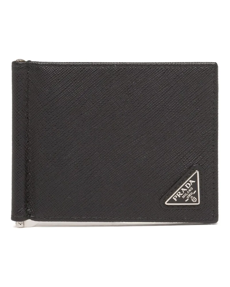 Prada Portemonnaie, Herren, Schwarz Schwarz