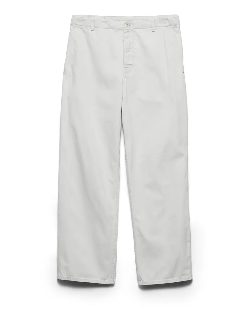 Prada Reguläre Jeans Aus Gebleichtem Denim, Herren, Himmelblau, Größe Himmelblau