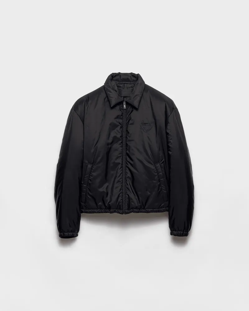 Prada Jacke aus Re-Nylon Schwarz