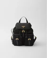 Prada Re-Edition 1978 Kleiner Rucksack aus Re-Nylon Schwarz