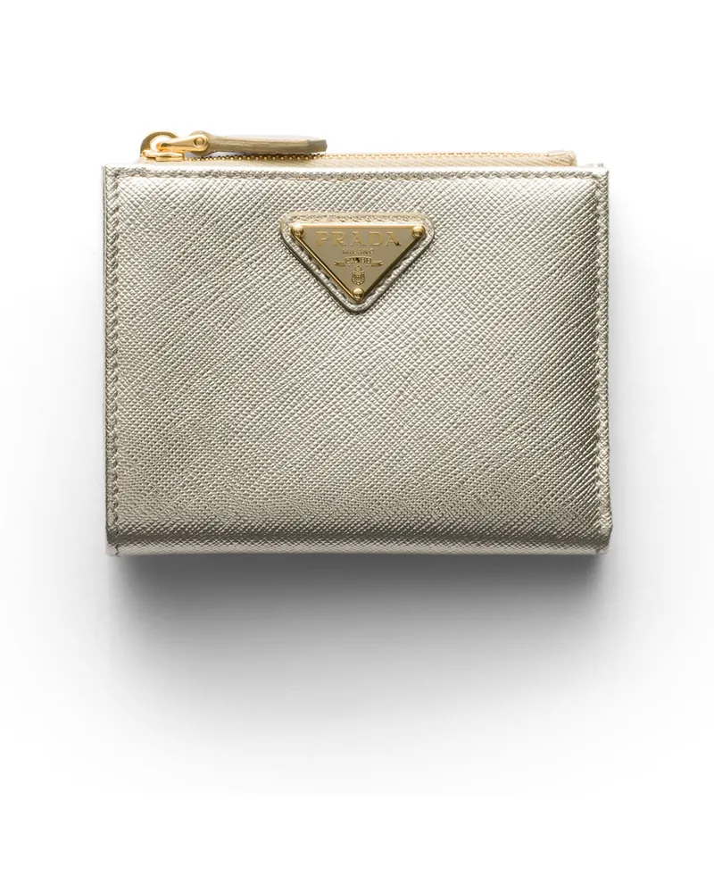Prada Kleine Geldbörse Aus Saffiano-leder, Damen, Pyrit Pyrit