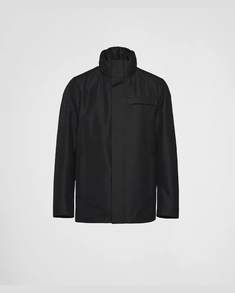 Prada Blousonjacke aus Funktionsgewebe Schwarz
