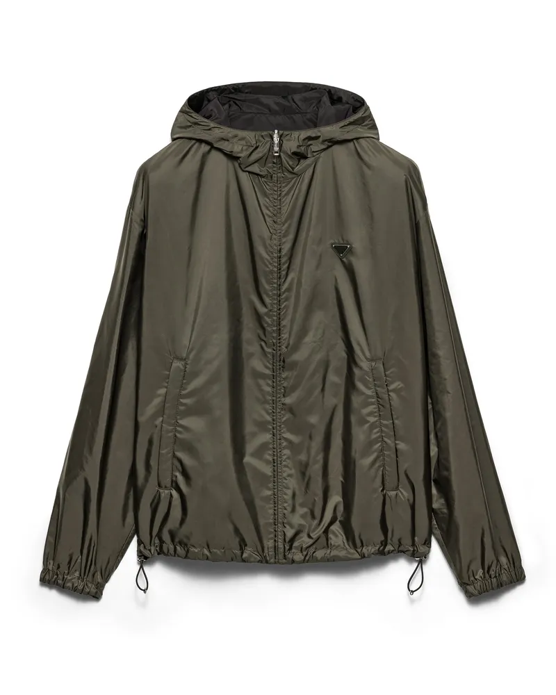 Prada Wendbare Jacke Aus Re-nylon, Herren, Camouflage/schwarz, Größe Camouflage