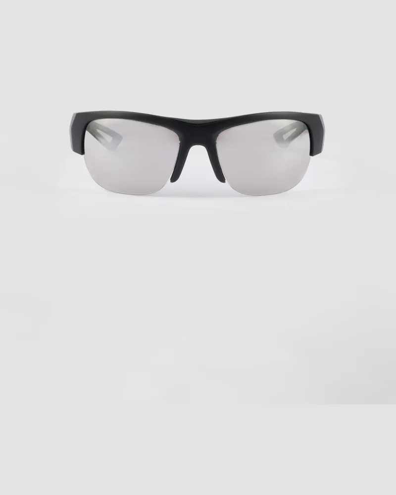 Prada Linea Rossa Active Sonnenbrille Silber-verchromte