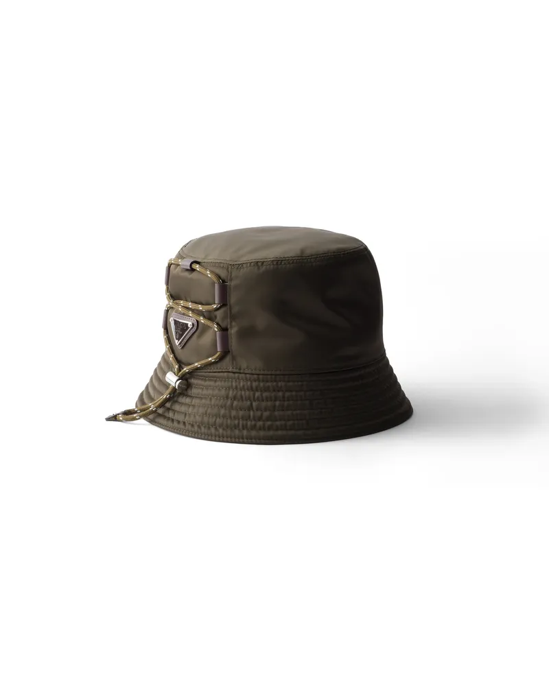 Prada Speedrock Fischerhut Aus Re-nylon, Herren, Selva Grün, Größe Selva
