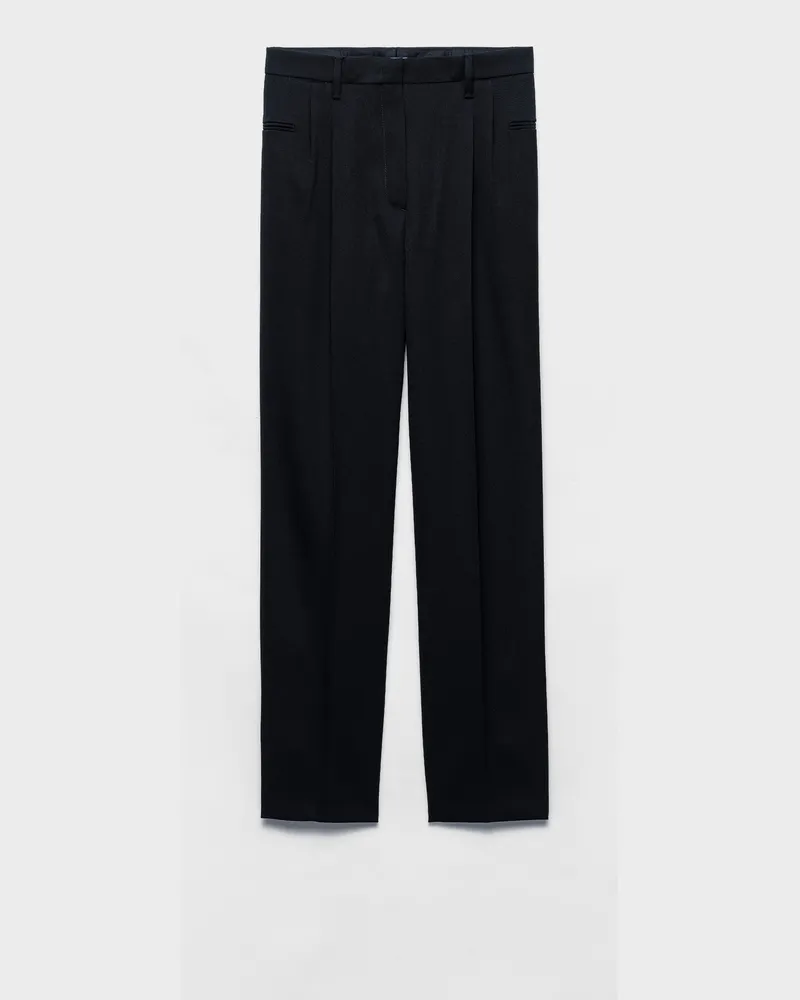 Prada Hose aus Wolle Schwarz