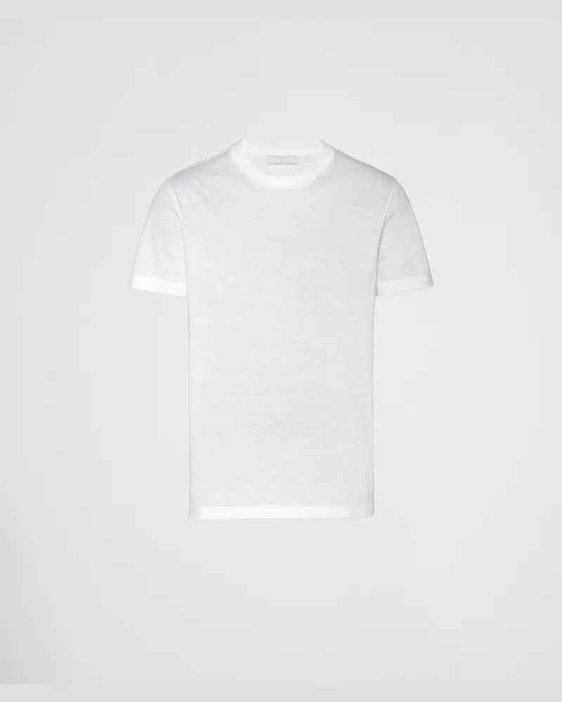 Prada T-shirt Aus Baumwolle - 3er-pack, Herren, Weiss, Größe Weiss