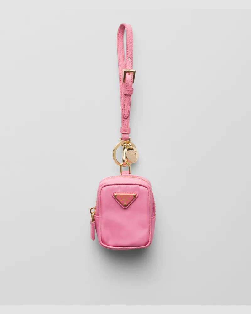 Prada Re-Edition 1978 Mini-Pouch aus Re-Nylon Begonienrosa