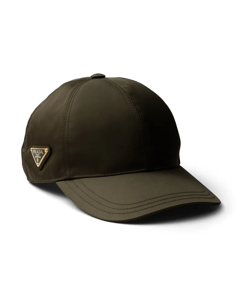 Prada Baseballkappe Aus Re-nylon, Damen, Forest, Größe Forest
