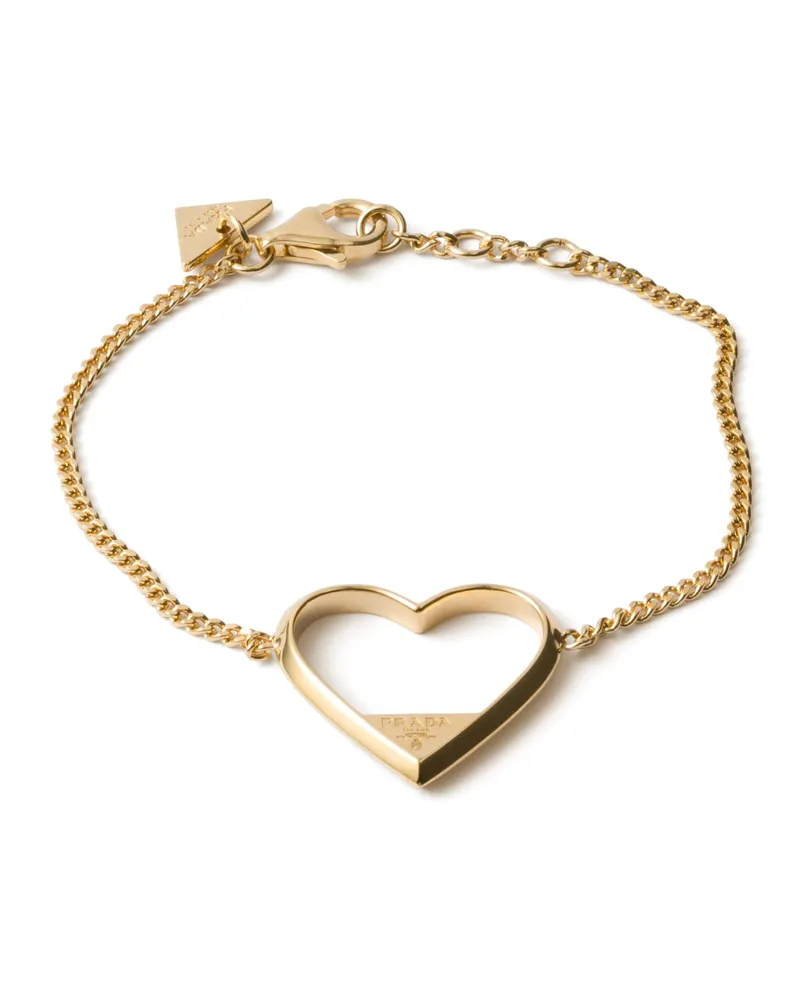 Prada Armband Aus Metall, Damen, Gold Gold
