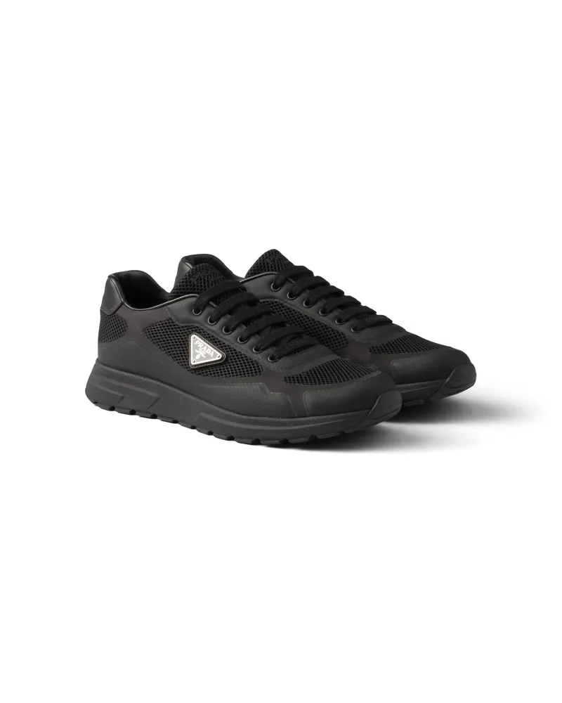 Prada Prax 2.0 Sneaker Aus Stoff, Herren, Schwarz, Größe 12 Schwarz