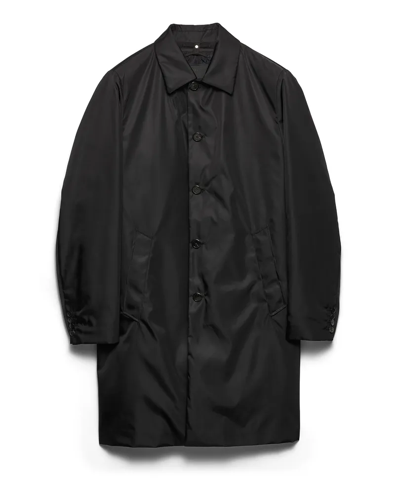 Prada Mantel Aus Re-nylon, Herren, Schwarz, Größe Schwarz