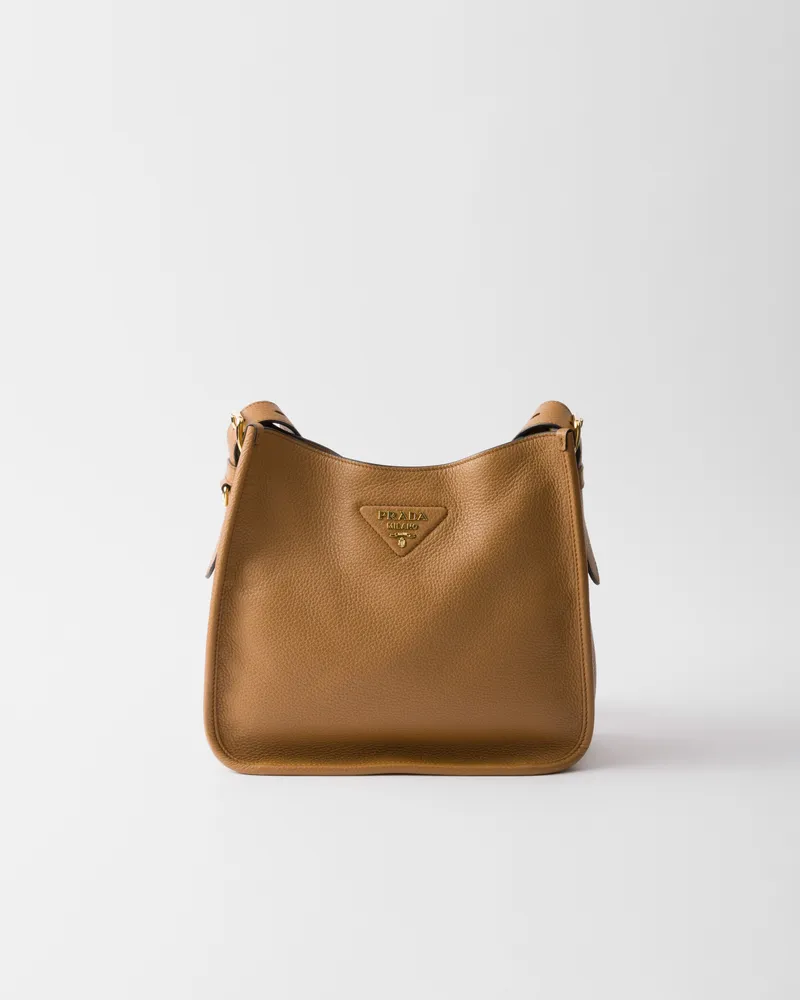 Prada Mittelgroße Tasche aus Leder Karamell