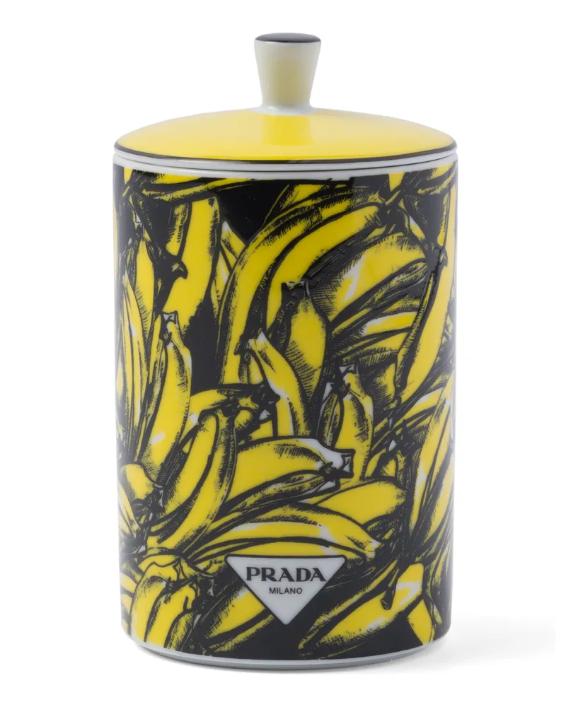 Prada Duftkerze Aus Porzellan – Banana, , Gelb Gelb