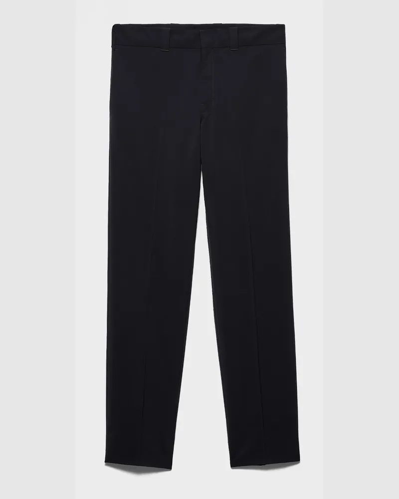 Prada Hose aus Wollgemisch Schwarz