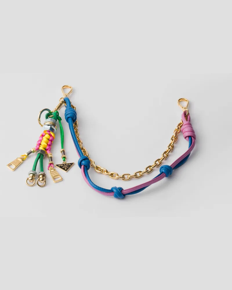 Prada Pop Strings Taschenanhänger Mintgrün