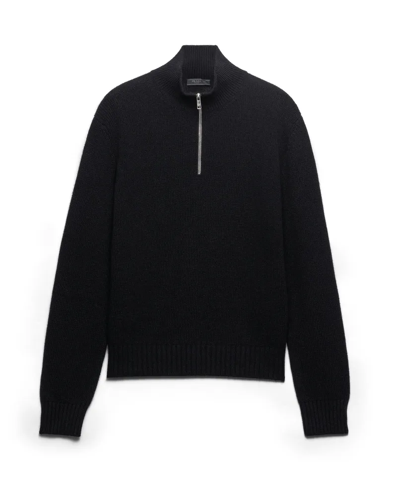 Prada Wool And Cashmere Sweater, Herren, Schwarz, Größe Schwarz