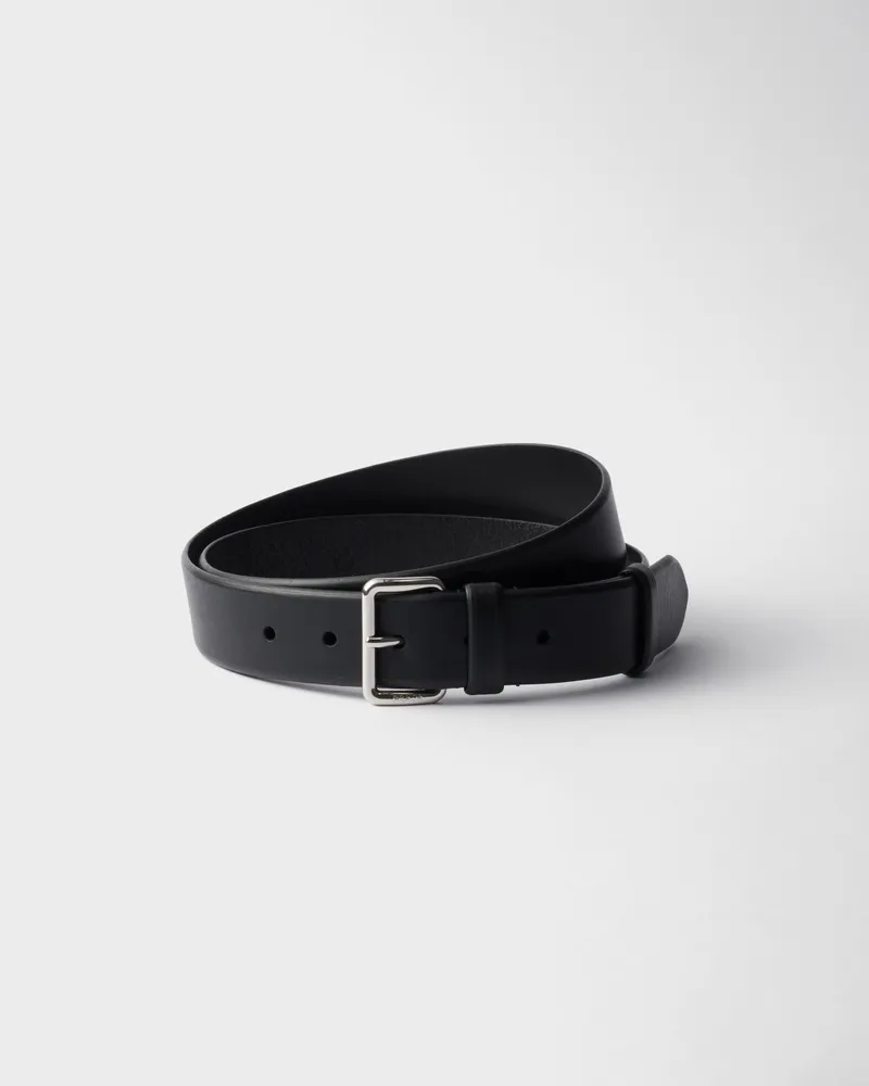 Prada Ledergürtel Schwarz