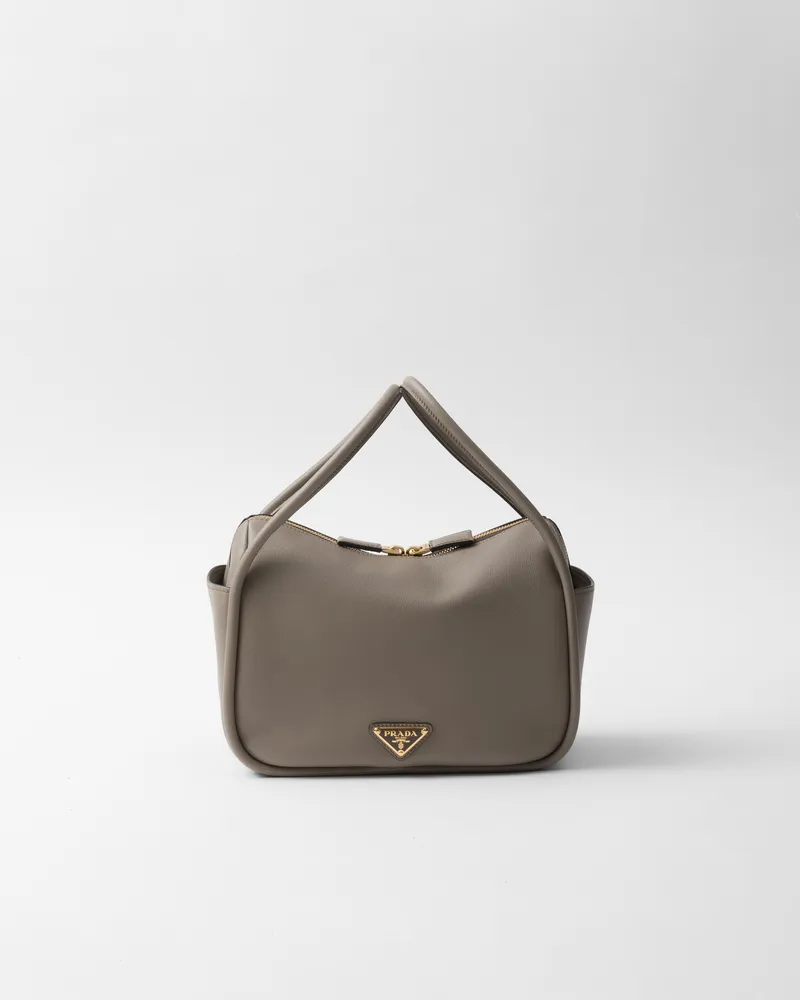 Prada Darling Handtasche aus Leder Lehm