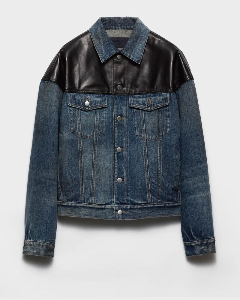 Prada Jacke aus Denim Blau