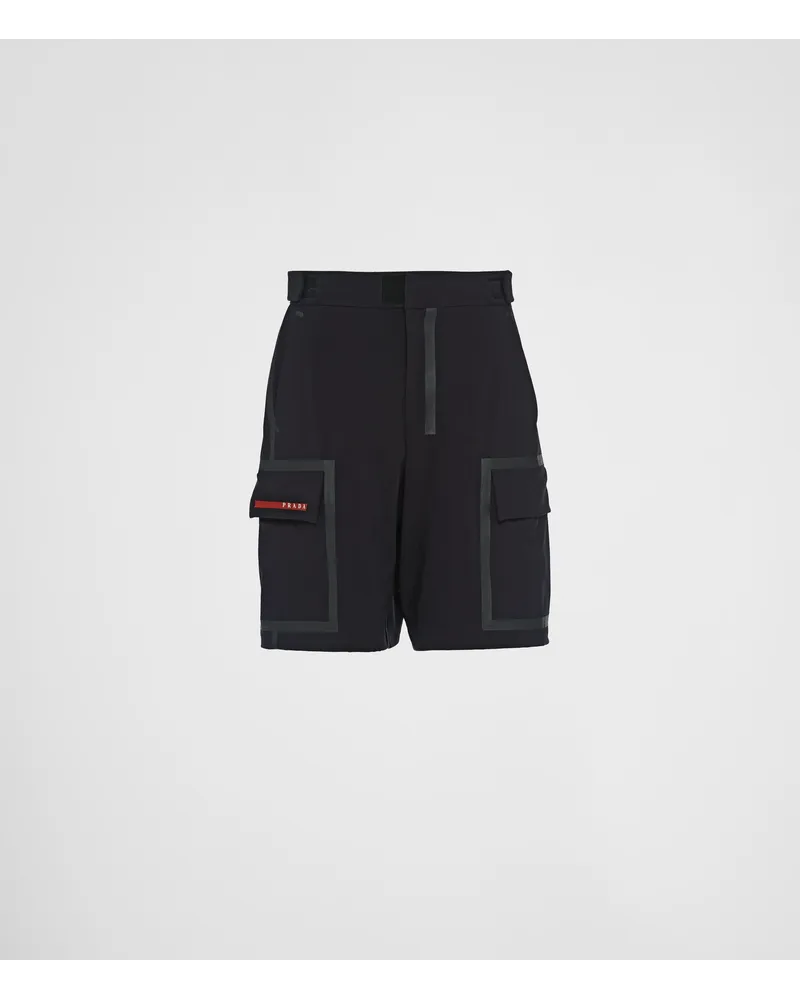 Prada Badeshorts aus Stretch-Nylon Schwarz