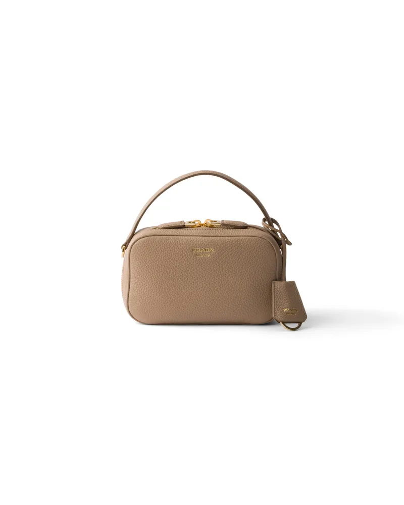 Prada Odette Mini Bag Aus Leder, Damen, Cameo Cameo
